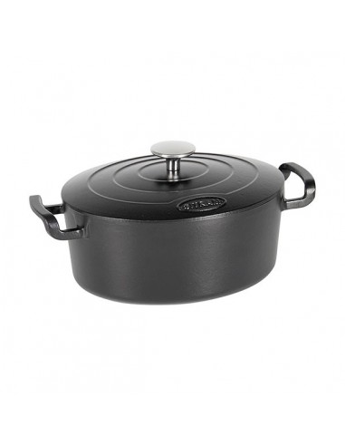 [711091] Faitout Sitram Sitrabella fonte 4 litres Oval - Noir (711091)