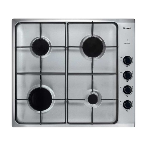 [BPE6400X] PLAQUE DE CUISSON BRANDT 4 FEUX 60 CM - INOX BPE6400X