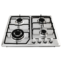 PLAQUE DE CUISSON PREMIUM 4 FEUX 60 CM FONTE AVEC SÉCURITÉ INOX (AP641.BX01)