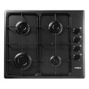 PLAQUE DE CUISSON ENCASTRABLE PREMIUM APB 640 B01 / 4 FEUX / 60 CM / NOIR