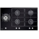 PLAQUE A GAZ PREMIUM 5 FEUX 90 CM NOIR AP952.BS01