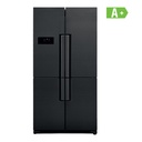 RÉFRIGÉRATEUR PREMIUM SIDE BY SIDE NO FROST 560L NOIR & INOX