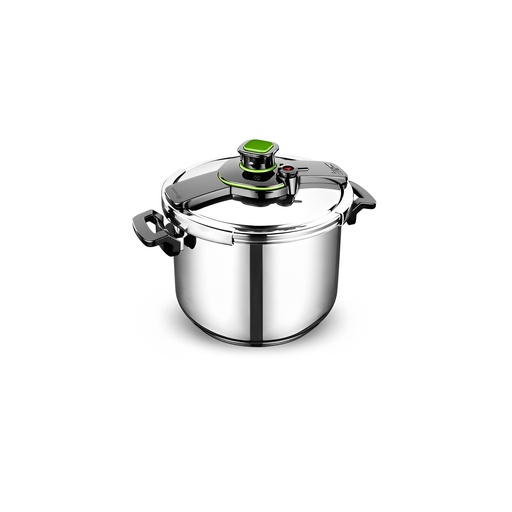 [A153-05] Cocotte KORKMAZ Tessa Pressure Cooker - 7 Litres - Inox/Noir