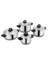 SET DE 8 PIÈCES KORKMAZ HERA INDUCTION - INOX