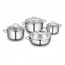 SET COOKWARE 8 PIÈCES KORKAMZ PERLA A1606 INOX