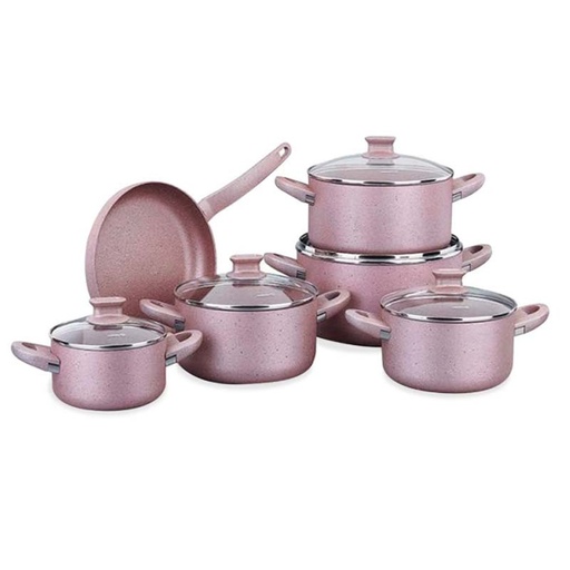 [A2604] SET DE 11 PIÈCES KORKMAZ A2604 LINA ROSE GOLD