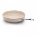 Poêle KORKMAZ GRANITA 26X5 cm Beige (A1265)