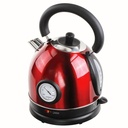 BOUILLOIRE LIVOO RÉTRO AVEC THERMOMÈTRE 1.8 LITRES 1800W - ROUGE - DOD157