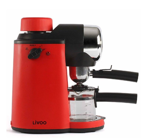 [DOD159] MACHINE À CAFÉ EXPRESSO LIVOO 800W - ROUGE