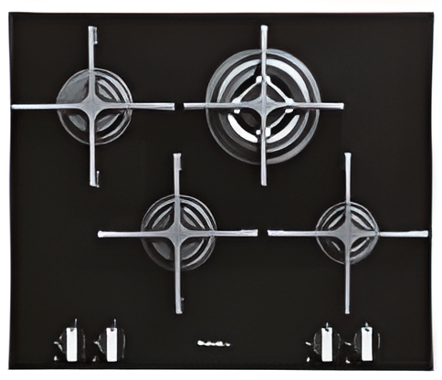 [SOFT.60] Plaque de Cuisson FOCUS SOFT 60 4 Feux 60Cm Noir