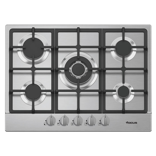 [F.478X] PLAQUE DE CUISSON FOCUS F478X 5 FEUX 70 CM - INOX