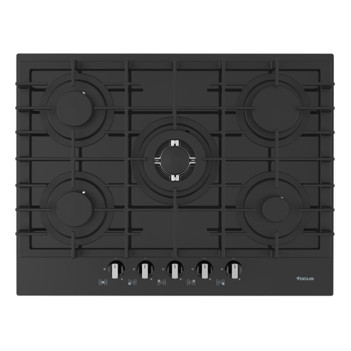 [F.406B] Plaque de Cuisson FOCUS Vitro 5 Feux 70 cm - Noir (F.406B)