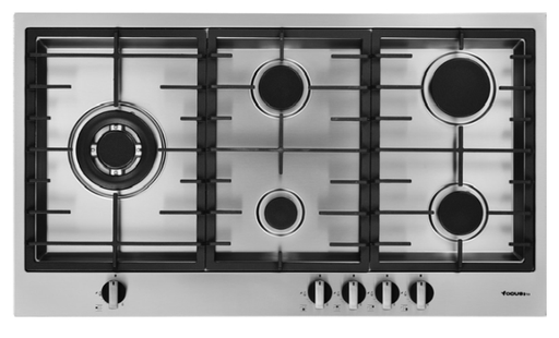 [QUADRA.90] Plaque de Cuisson FOCUS QUADRA 90 5 Feux 90 Cm Inox