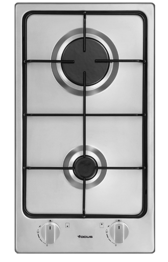 [F.813X] DOMINO 2 FEUX GAZ 30CM INOX FOCUS [F.813X]