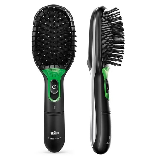 [BR710] BROSSE SATIN HAIR 7 BRAUN IONTEC - NOIR