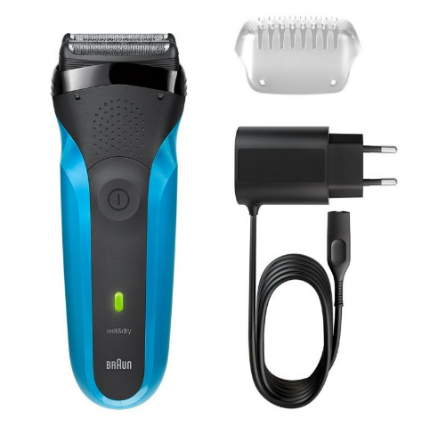 [310S Wet&Dry] RASOIR RECHARGEABLE BRAUN SERIES 3 WET & DRY (310S) - NOIR & BLEU