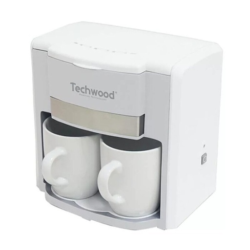 [TCA-202] CAFETIÈRE DUO 2 TASSES TECHWOOD TCA-202 500W - BLANC