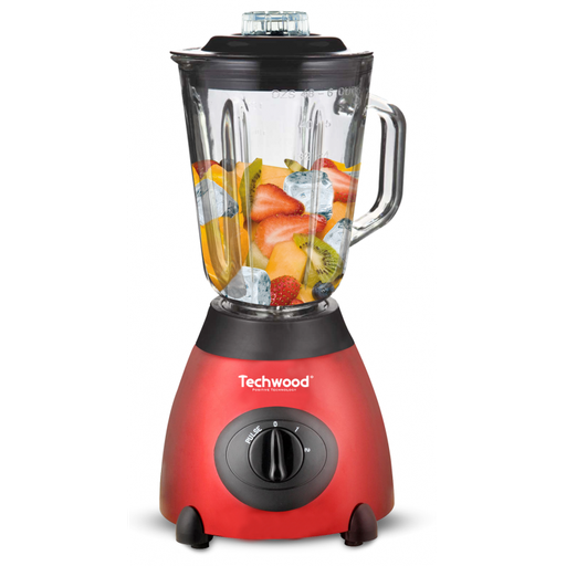 [TBLI-385] BLENDER INOX TECHWOOD TBLI-385 / 1.5L / 500W / ROUGE