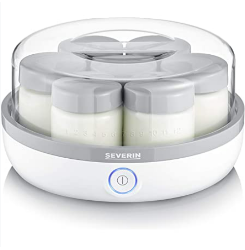 [JG3518] Yaourtière SEVERIN 7 Pots - 150 ML - 13 Watts - Blanc (JG3518)