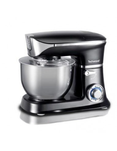 [TCDR-136] Robot pâtissier pétrin Techwood 1300W 6.5L Noir (TCDR-136)