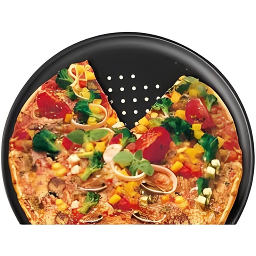 [7511] Moule à Pizza ZENKER 32 CM Perforé - Noir (7511)