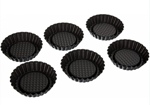 [6531] Moules à Tartelettes ZENKER Noir Métallique 10Cm 6531