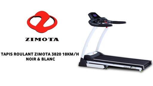 [1013820] TAPIS ROULANT ZIMOTA 3820 18KM/H NOIR ET BLANC