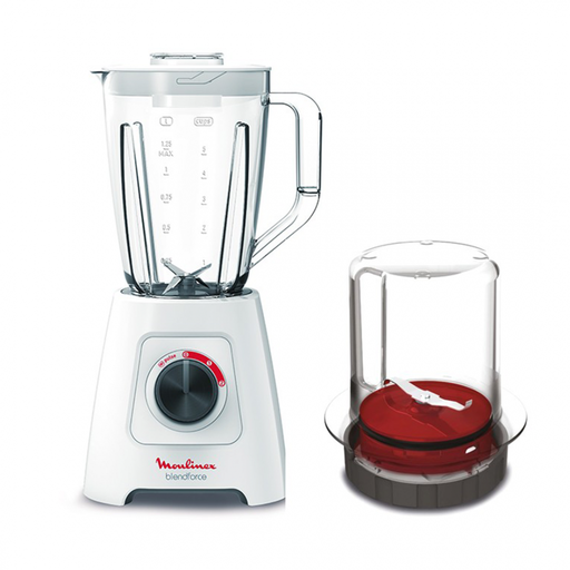 [LM422125] BLENDER MOULINEX 2L 600 WATTS + MOULIN - BLANC