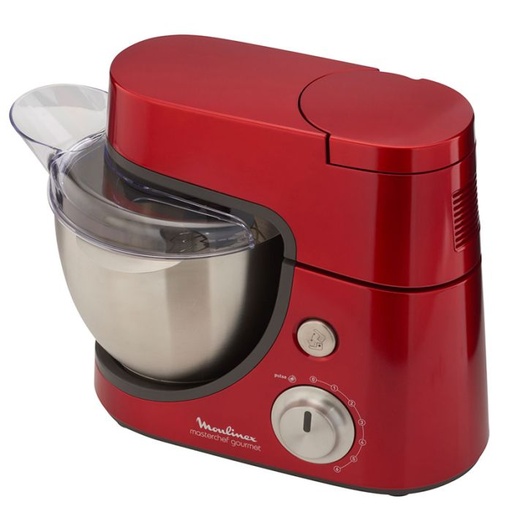 [QA513G10] ROBOT PÉTRIN MULTIFONCTION MOULINEX MASTERCHEF GOURMET 1100W - ROUGE (QA513G10)