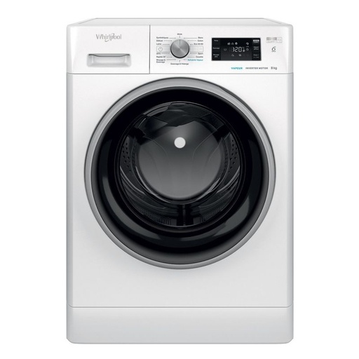 [FFWB8248WBSVNA] Lave Linge Whirlpool Frontale Hublot 8 kg - 6ème sens - Blanc - FFWB 8248 WBS V NA