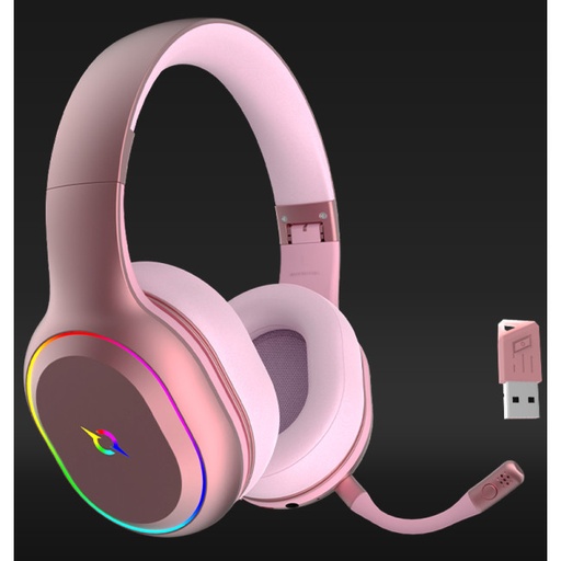 [CASQUE LYRA PINK] Casque Micro GAMER AQIRYS LYRA RGB