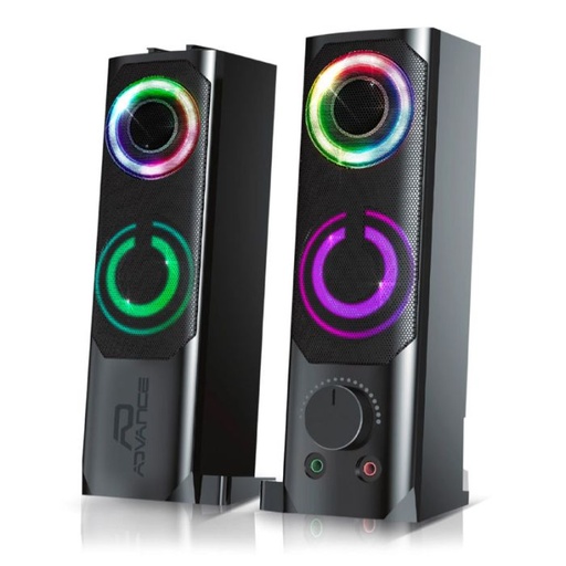 [SP-U900B] ENCEINTE 2 EN 1 SoundPhonic 2.0 RGB - 6W RMS ADVANCE