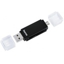 Clé USB Lecteur de carte USB HAMA 2.0 OTG Noir - 181056