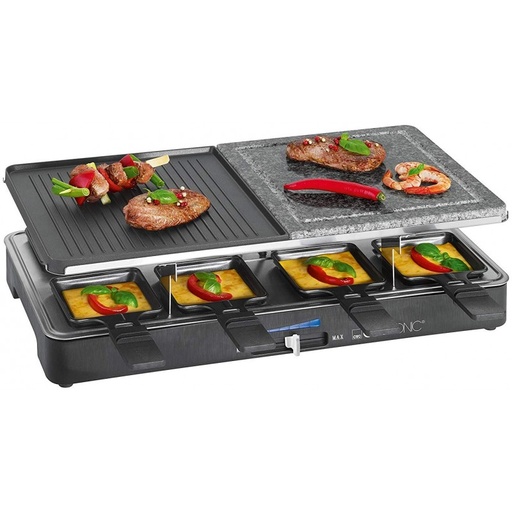 [RG3518] RACLETTE GRILL 2-EN-1 CLATRONIC RG 3518