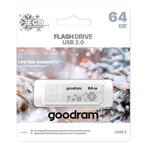 [UME-0640W0R11] CLE USB GOODRAM UME2 64Go 2.0 -White Winter