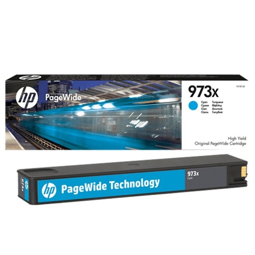 [F6T81AE] CARTOUCHE ORIGINAL HP 973X CYAN 7 000 PAGES (F6T81AE)