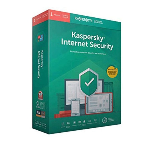 [KL19398BAFS] INTERNET SECURITY KASPERSKY 1POSTE / 1AN (KL19398BAFS)