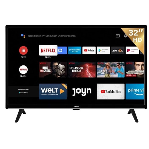 [LED32-553S] TÉLÉVISEUR NEW STAR 553 32" HD ANDROID SMART AVEC RÉCEPTEUR INTÉGRÉ NOIR