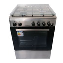 CUISINIÈRE À GAZ ARTHUR MARTIN AME60IX 60CM 4 FEUX AVEC FOUR ÉLECTRIQUE - INOX