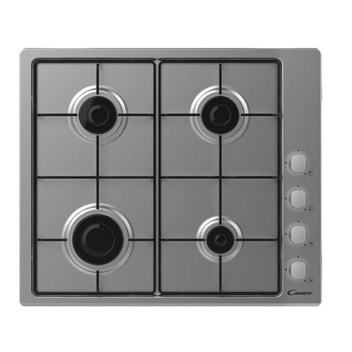 [CHW60LX] PLAQUE DE CUISSON CANDY 4 FEUX 60 CM INOX (CHW60LX)