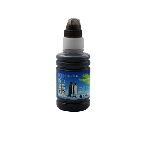 [NPR-GT51BK-ADAPT] Bouteille d’encre G&G spécial HP adaptable 100ml Noir NPR-GT51BK-ADAPT