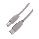 CÂBLE IMPRIMANTE HAMA USB 2.0 TYPE B - 1.8M (29099)