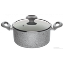 MARMITE GRANIT 22CM AVEC COUVERCLE GRIS GREY STONE(MR0PCA22)