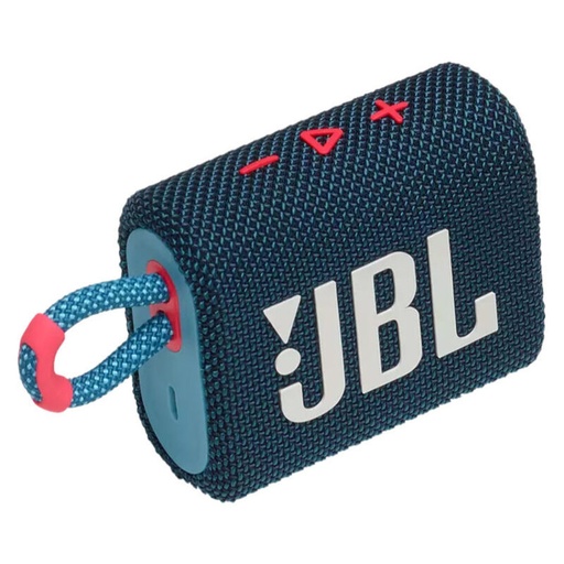 [97918] HAUT PARLEUR PORTABLE BLUETOOTH JBL GO 3 SQUAD ÉTANCHE BLEU/PINK