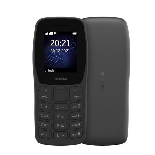 [NOKIA 105-NOIR] TÉLÉPHONE PORTABLE NOKIA 105 CRAZY 5 - NOIR