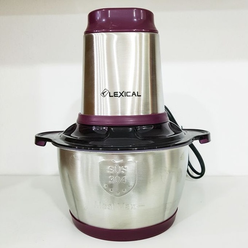 [LCH-1910] Mini Hachoir 2L 300W Bol en Verre Lexical LCH-1911