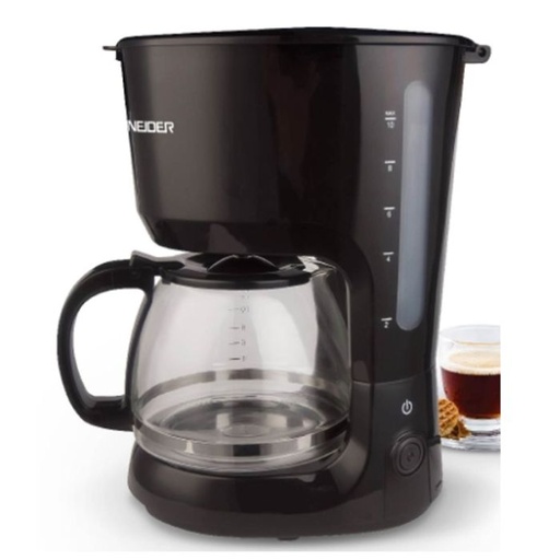 [SCHCM12] Cafetière Électrique SCHNEIDER SCHCM12 750W - Noir