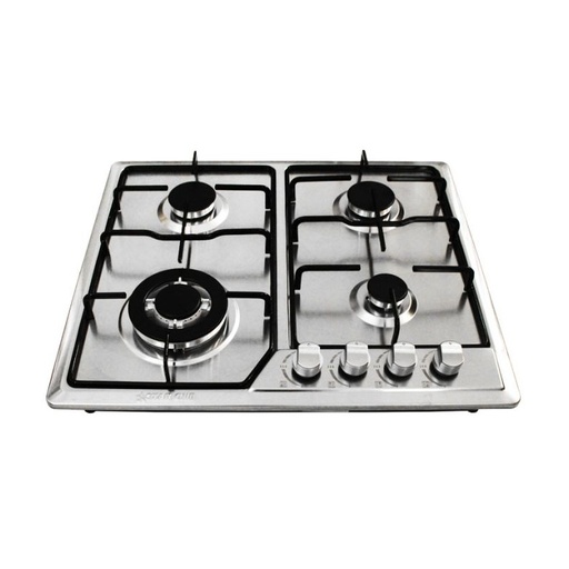 [JK4-S6005] Plaque de cuisson ROYAL STAR  4 FEUX  60CM  INOX