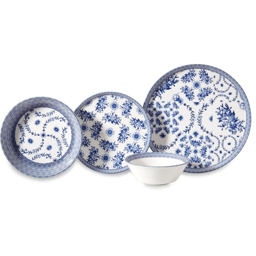 [A8345] Service à Table Korkmaz Iona A8345 24 Pièces Bleu