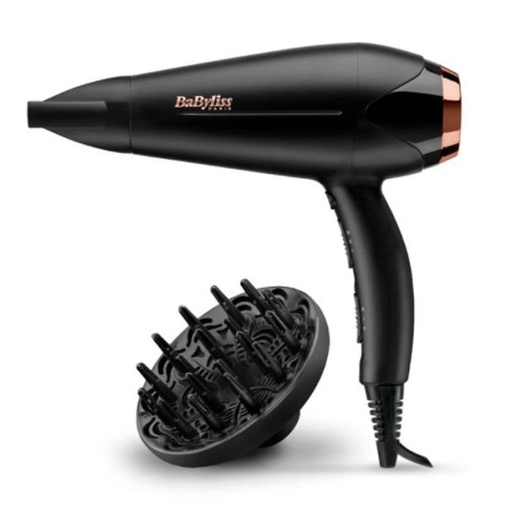 [D570DE] Sèche cheveux Ionique BABYLISS D570E TURBO SHINE 2200W - Noir